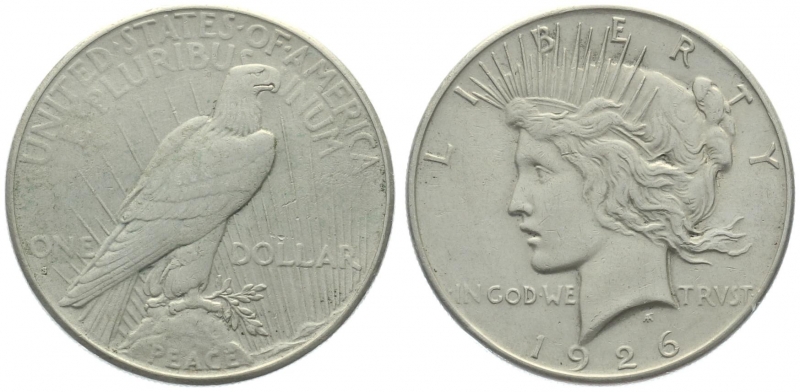 USA 1 Dollar 1926 S Typ Peace